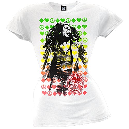 Bob Marley - One Love Label Juniors T-Shirt