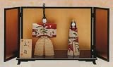 ひな人形 【真多呂】木目込 古今立雛・本金立雛 本金 古代立雛 b901の画像