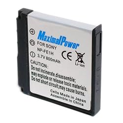 Maximal Power DB SON NP-FE1 Replacement Battery for Sony Digital Camera Camcorder (Black)
