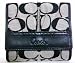 Authentic Coach Soho Pleated Signature French Wallet 42816 Black