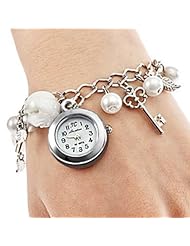 Womens Girls Quartz Charms Bracelet Wrist Watch