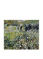 Especial Arte Lienzo Woman with a parasol in a garden Multicolor