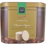 **NEW** Classic Sugar Chocolate Dipped Moravian Cookies in Tin, 8.5 oz