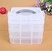 15/24/36/48 Grid Clear Adjustable Jewelry Bead Organizer Box Storage Container Case (36 Grids)