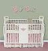Pink Floral & Ticking Crib