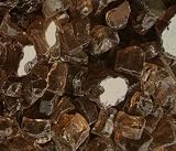 Fireglass Fireplace Fire Pit Glass, ~1/2" Copper Reflective CHUNKY, 10 LBS