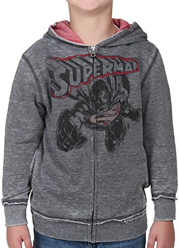 Little Boys' Zip Up Vintage Superman Hoodie 4T