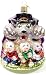 Old World Christmas Three Little Pigs & Big Bad Wolf Glass Ornament #12236