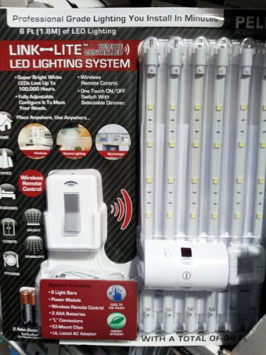 PELION LINK LITE LED LIGHTING SYSTEM Wireless Remote Control 6 Bars Total 36 LEDs