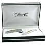 Colibri Money Clip & Tie Bar Stainless/Goldtone Engravable Plate Set (AMS028303) SALE