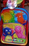 Backyardigans 12 Inch Rolling Backpack - Red and Blue