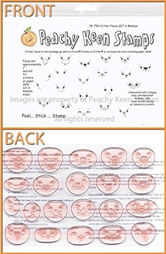 PK-754 Critter, Peachy Keen Stamps Clear Face Assortment
