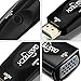 1080p HDMI Male to VGA Female Video Converter Adapter with 3.5 mm audio cable for PC, TV, Laptops, and Other HDMI Devices