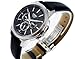Casio Men's Core BEM307L-1AV Black Leather Quartz Watch with Black Dial