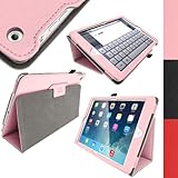 igadgitz Pink Rosa PU Ledertasche Hülle Folie für Apple iPad Air 2013 Mit Multi-Winkel Betrachtungs-stand + Auto Sleep/Wake + Displayschutzfolie