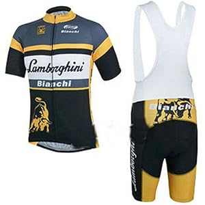 Discount Bianchi Cycling Jersey 2014 Women Short Sleeve Cycling Clothing Men Summer Cycling Wear+short Bib Suit (jersey and white bib short, L)