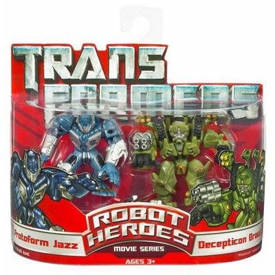 Childrens Toyshop  Toys : Transformers Movie Robot Heroes Protoform Jazz Vs Brawl [Toy]