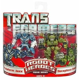 Transformers movie Robot Heroes: Jazz Protoform Vs Brawl