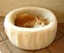Medium 20" Cat Cuddler Pet Bed - All Sherpa