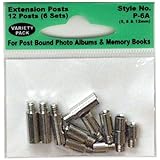 Pioneer P6A Extra Variety Pack 5, 8, 12mm Extension Posts (6 sets) f/all Post Bound albums