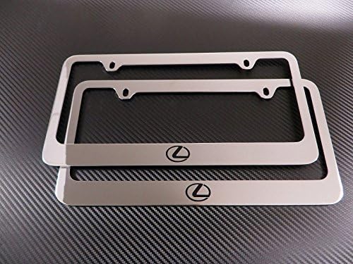 Brand New Lexus Logo Chromed License Plate Frame 2pcs
