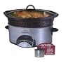Rival SCVPE503-E 5-Quart Stoneware Slow Cooking Crock Pot Cooker w/ Little Dipper