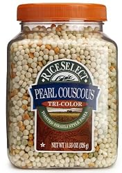 Riceselect Tri-Color Pearl Couscous, 11.53-Ounce Jars (Pack of 6)