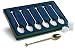 Gold Plated Teapot Handle Tea Spoons (Set of 6)