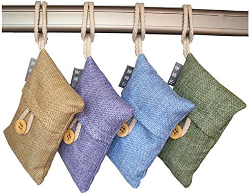 Tracywoo Bamboo Air Prefilter Charcoal Activated Carbon Air Freshener Car Home Purifier Absorb Excess Moisture from the air helping to prevent Mold, Mildew and Bacteria from Forming