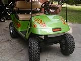 Golf cart Flame Graphics set #2