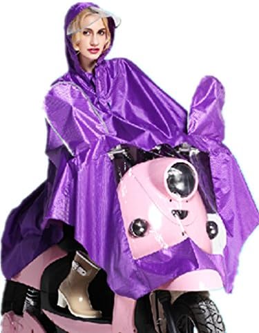 WenVen Unisex Rain Poncho Rain Jacket Purple,One Size