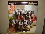 Kamenstein Revolving Spice Rack with 16 Filled Jars