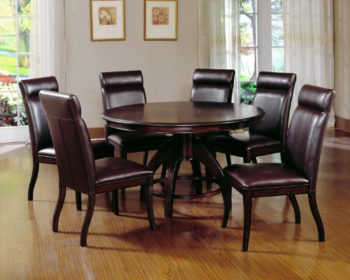 patio list quiescent susan:Hillsdale Nottingham Round 7-Piece Dining Set, Dark Espresso, Set Includes 1-Table and 6-Chairs Images