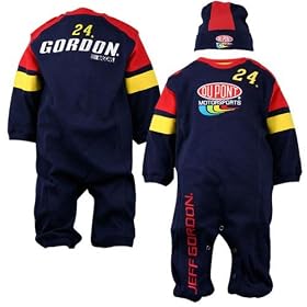 nascar baby clothes #24 Jeff Gordon Newborn Coverall and Hat