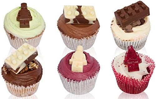 Bakery Central Silicone Candy Molds & Ice Cube Trays - Lego Building Bricks and Figures - Fun, Toy Kids Set