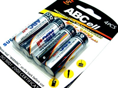 Cover image : 4 x Qualitäts Power Akku Accu Baterie R6 AA Mignon 3800mAh