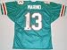 Dan Marino Signed Teal Custom Throwback Jersey