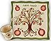 Amazing Limited Edition Scarlet Garden Tree of Life Honey Dish with Bowl and Dipper Plate Designed by Jessica Sporn and Perfect for Rosh Hashana/Jewish New Year Gift!