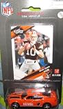 Cleveland Browns NFL Diecast 2009 Dodge Charger with Brady Quinn Score Trading Card Press Pass Football Team Collectible Car