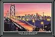 Steepletone San Francisco Sunset Bay Bridge Framed Led Picture 066