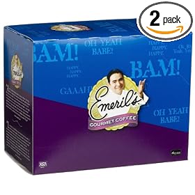 Emeril's Vanilla Bean Bam!, Medium Roast Coffee for Keurig Brewers, 24-Count K-Cups (Pack of 2)