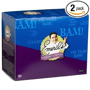Emeril's Vanilla Bean Bam!, Medium Roast Coffee for Keurig Brewers, 24-Count K-Cups (Pack of 2)