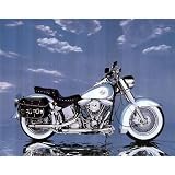 Harley Davidson Classic Motorcycle Art Print POSTER - 13x19