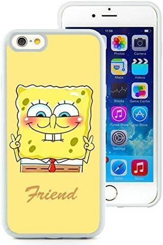 Best Friend SpongeBob Patrick 1 White iPhone 6 4.7 inch TPU Screen Cover Case Newest and Luxurious Look
