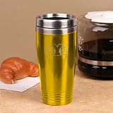 NCAA Brigham Young Cougars Gold 16oz. Team Logo Thermo Travel Tumbler