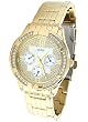GUESS Watch, Women's Goldtone Crystal Accented Bracelet U13539L1