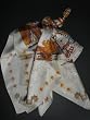 Large Scarf 36'' Stone of the Sun in Beige