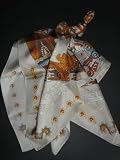 Large Scarf 36'' Stone of the Sun in Beige