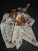 Large Scarf 36'' Stone of the Sun in Beige