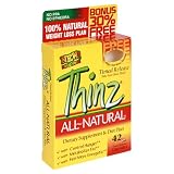 Thinz All-Natural Dietary Supplement and Diet Plan, Timed Release, 42 Capsules (Pack of 3)